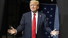 Donald Trump na shromádní v montanském Bozemanu (9. srpna 2024)
