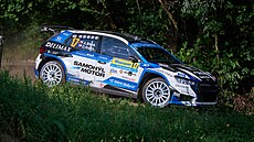 Adam B�ezík a Ond�ej Kraj�a na Barum Czech rallye Zlín.