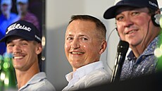 Petr Ddek na tiskové konferenci ped Czech Masters.