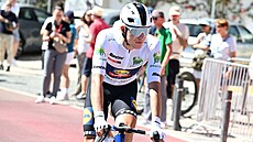 �eský cyklista Mathias Vacek b�hem druhé etapy Vuelty.