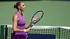 Tenistka Karolína Plíková na turnaji v Cincinnati.