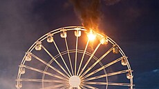 Na ruském kole na hudebním festivalu Highfield u Lipska v sobotu ve�er propukl...