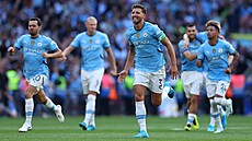Fotbalisté Manchesteru City slaví vít�zství v anglickém Superpoháru.