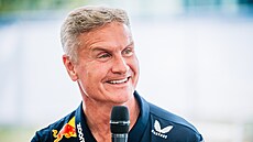 N�kdej�í skotský pilot formule 1 David Coulthard se v Praze na exhibi�ní akci...