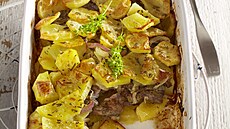 Zape�ené brambory s telecím masem