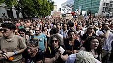 Slováci protestují proti krokm ministryn kultury Martiny imkoviové. (12....