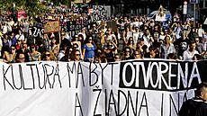 Slováci protestují proti krokm ministryn kultury Martiny imkoviové. (12....