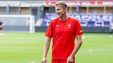 David Zima na stadionu v Bruselu