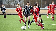 Nadjní fotbalisté eských Budjovic (v ernobílém) u se v pedchozích letech...