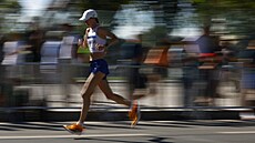 �eská b�kyn� Moira Stewartová b�hem olympijského maratonu.