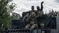 Ukrajin�tí vojáci u ruských hranic (9. srpna 2024)