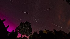 Takto zachytil polární zá�i nad Vysokým nad Jizerou Pavel Vítek. (13. srpna...