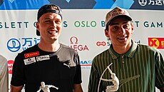 Karsten Warholm a Armand Duplantis se svými so�kami