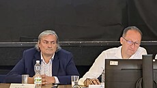 Auto�i budoucího územního plánu, architekti Parik Kotas (vlevo) a Tomá�...