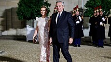 Argentinský prezident Alberto Fernández se �enou Fabiolou Ya�ezovou dorazil do...