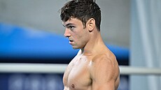 Tom Daley na olympiád v Paíi (29. ervence 2024)