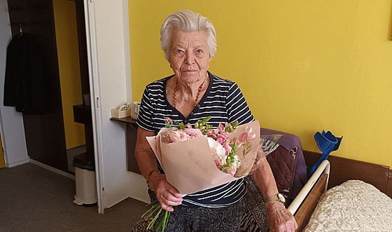 Jind�i�ka Bakulová ze Zlína letos oslavila 103 let.