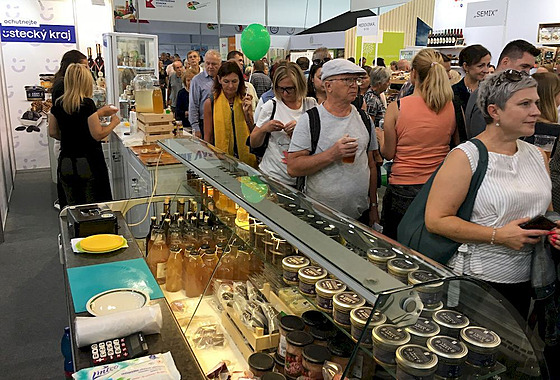 Stánek Ústeckého kraje byl v oble�ení náv�t�vník�.