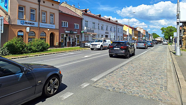 Olomouckou dopravu ochromí opravovaný úsek na ternberk u mstské tvrti...