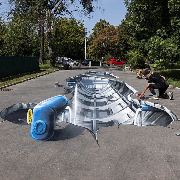 V útrobách vodárny. Park v Podolí zdobí 3D graffiti, sklidilo kritiku i úspěch