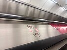 Nouzov tlatko na eskaltorech (26. srpna 2024)