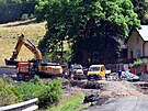 Narovnvn serpentin u Beova nad Teplou na silnici I/20 mezi Karlovmi Vary a...