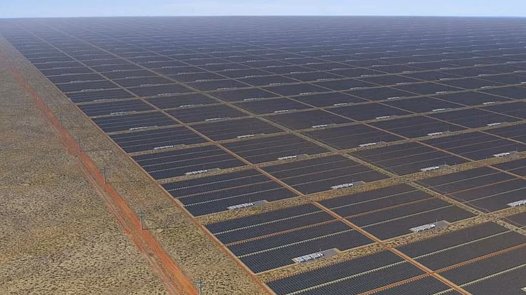 Australská spole�nost SunCable chystá stavbu ob�ího solárního parku na severu...