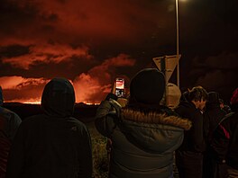 Erupce sopky na jihozápad Islandu (22. srpna 2024)
