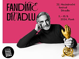 Martin Myika na plakátu k 32. roníku Mezinárodního festivalu Divadlo