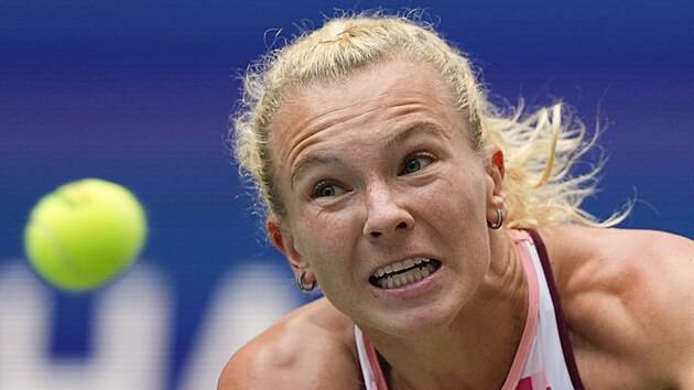 Kate�ina Siniakov� v prvn�m kole US Open.