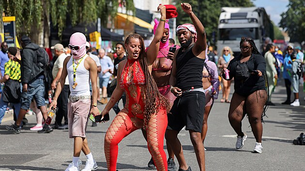 Pouli�n� karneval v lond�nsk� �tvrti Notting Hill (25. srpna 2024)