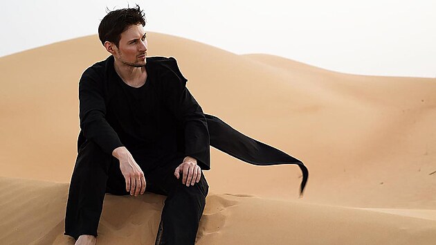 Pavel Durov na stylizovanm snmku z letonho roku