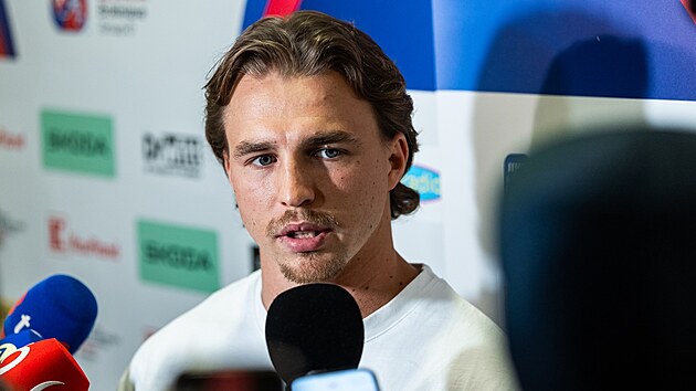 Slovensk� reprezentant Kristi�n Posp�il odpov�d� novin���m.