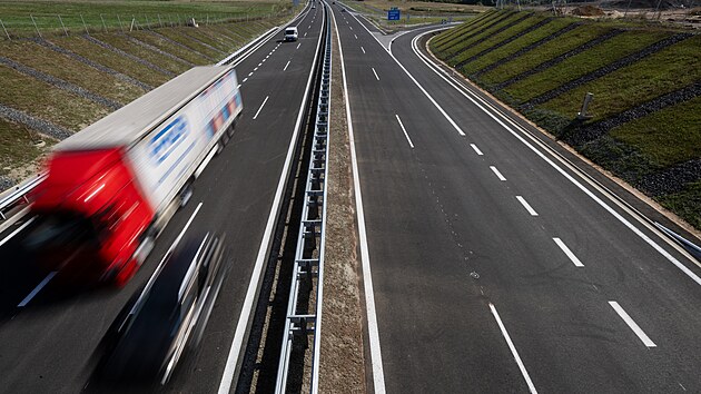 Nov� zprovozn�n� d�lnice D6 u Krup� na Rakovnicku (27. srpna 2024)