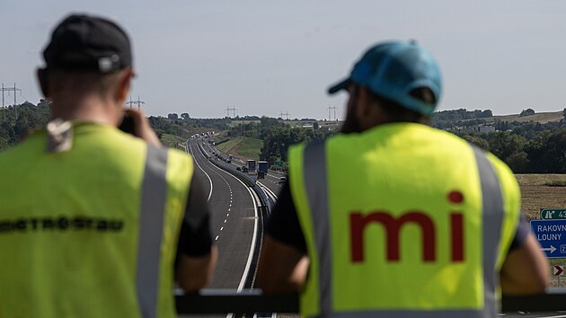 Nov� zprovozn�n� d�lnice D6 u Krup� na Rakovnicku (27. srpna 2024)