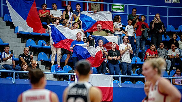 �eská podpora b�hem sv�tové p�edkvalifikace basketbalistek v Mexiku