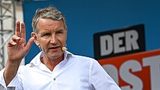 Björn Höcke v durynském Bad Frankenhausenu (25. srpna 2024)
