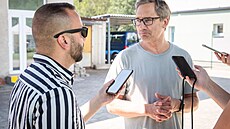 V lesoparku nad libereckou pehradou se natáel film Mistryn. Na snímku Jií...