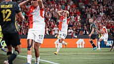 Mat�j Jurásek poté, co neprom�nil velkou slávistickou �anci v utkání s Lille.
