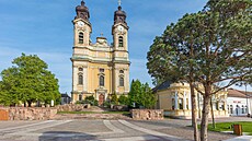 Centrální nám�stí ma�arského m�sta Tata