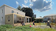 Nová podoba objektu na Farské louce. (srpen 2024)