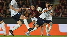 Spar�an Luká� Haraslín a jeho typická st�ela. Krásný gól proti �védskému Malmö...