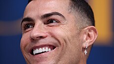 Portugalský kapitán Cristiano Ronaldo na tiskové konferenci b�hem mistrovství...