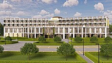 Vizualizace �ínských lázní v jihomoravských Pasohlávkách ze srpna 2024.