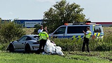 Porsche olympionika Neffeho havarovalo v Praze