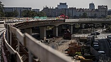 Nová �elezni�ní tra� Praha - Kladno, zastávka Výstavi�t�. (24. srpna 2024)