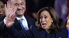 Viceprezidentka Kamala Harrisová p�ijala nominaci do prezidentských voleb. (23....