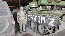 Dimitrij Vasilenkov, hlavní kaplan ruské armády v Severním okruhu. (6. dubna...