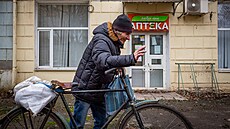 Obec Ňju-Jork na východě Ukrajiny. (8. února 2024)