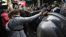 Argentinská policie tvrd� zasáhla proti demonstrujícím d�chodc�m